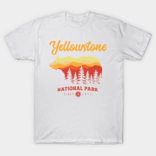 Yellowstone National Park Grizzly Bear Vintage T-Shirt